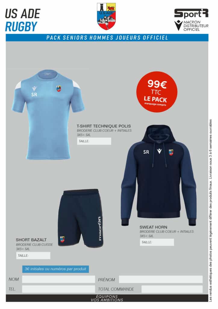 Pack sénior homme